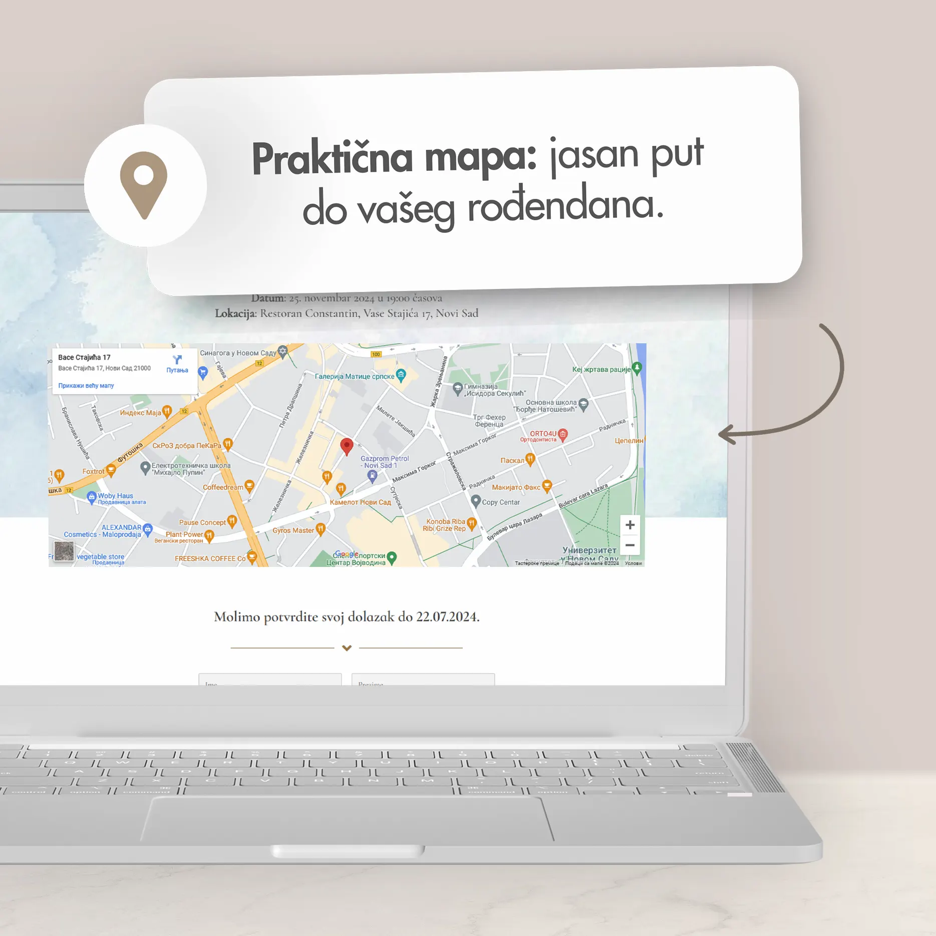 Dečija Plava Elektronska Pozivnica za Rođendan