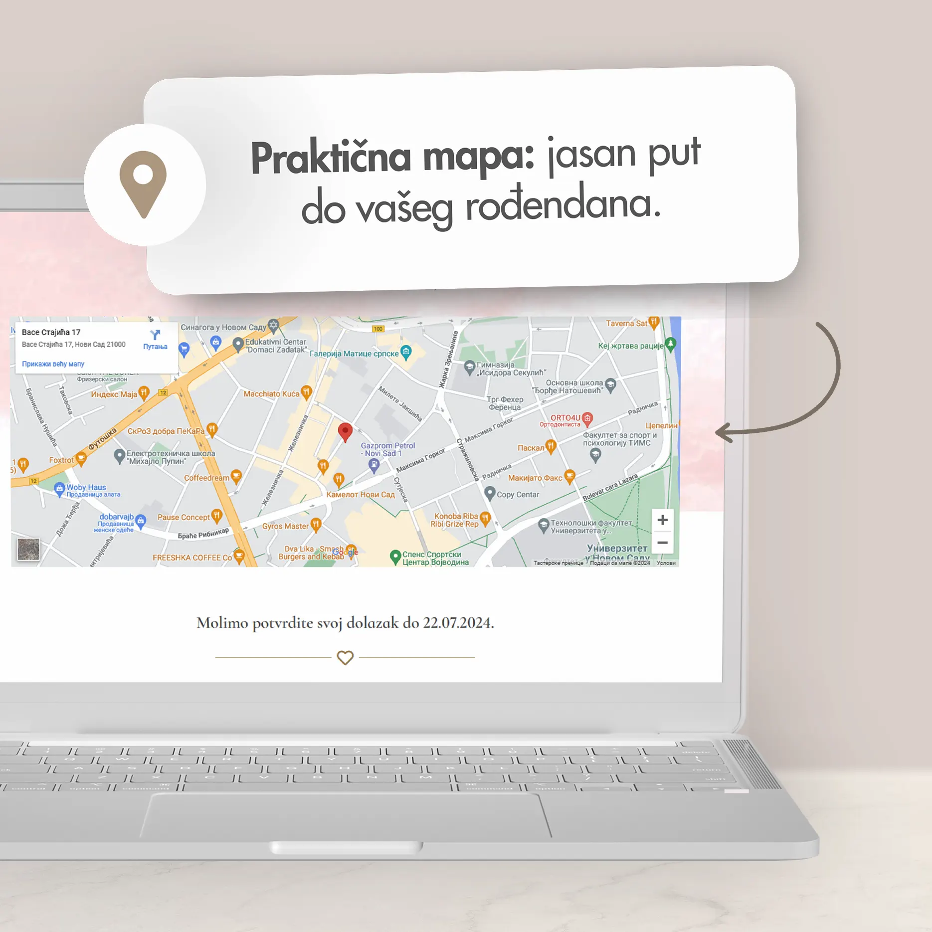 Ženska Roza Elektronska Pozivnica: Za Dečje Rođendane