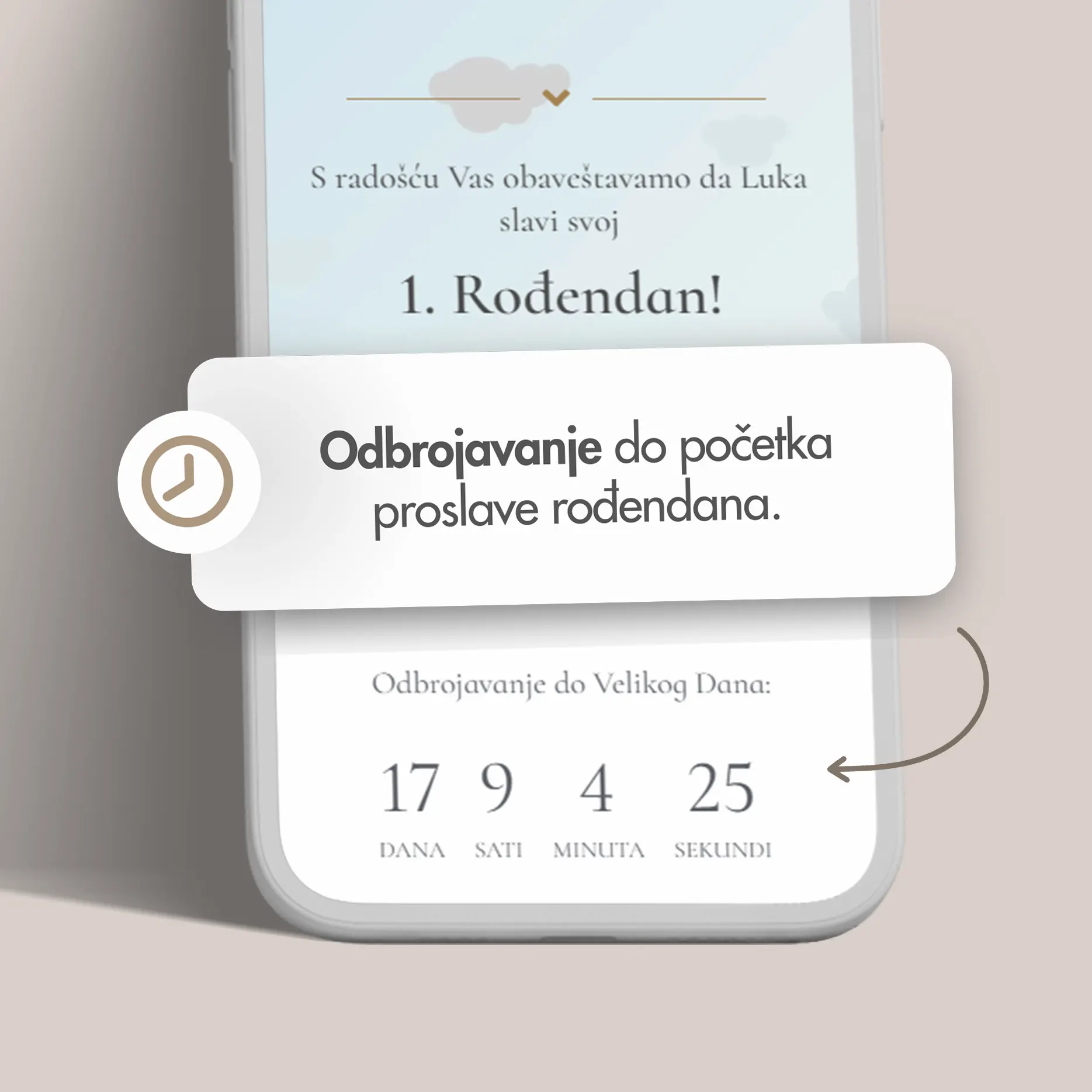 Elektronska Pozivnica za Prvi Rođendan Dečaka