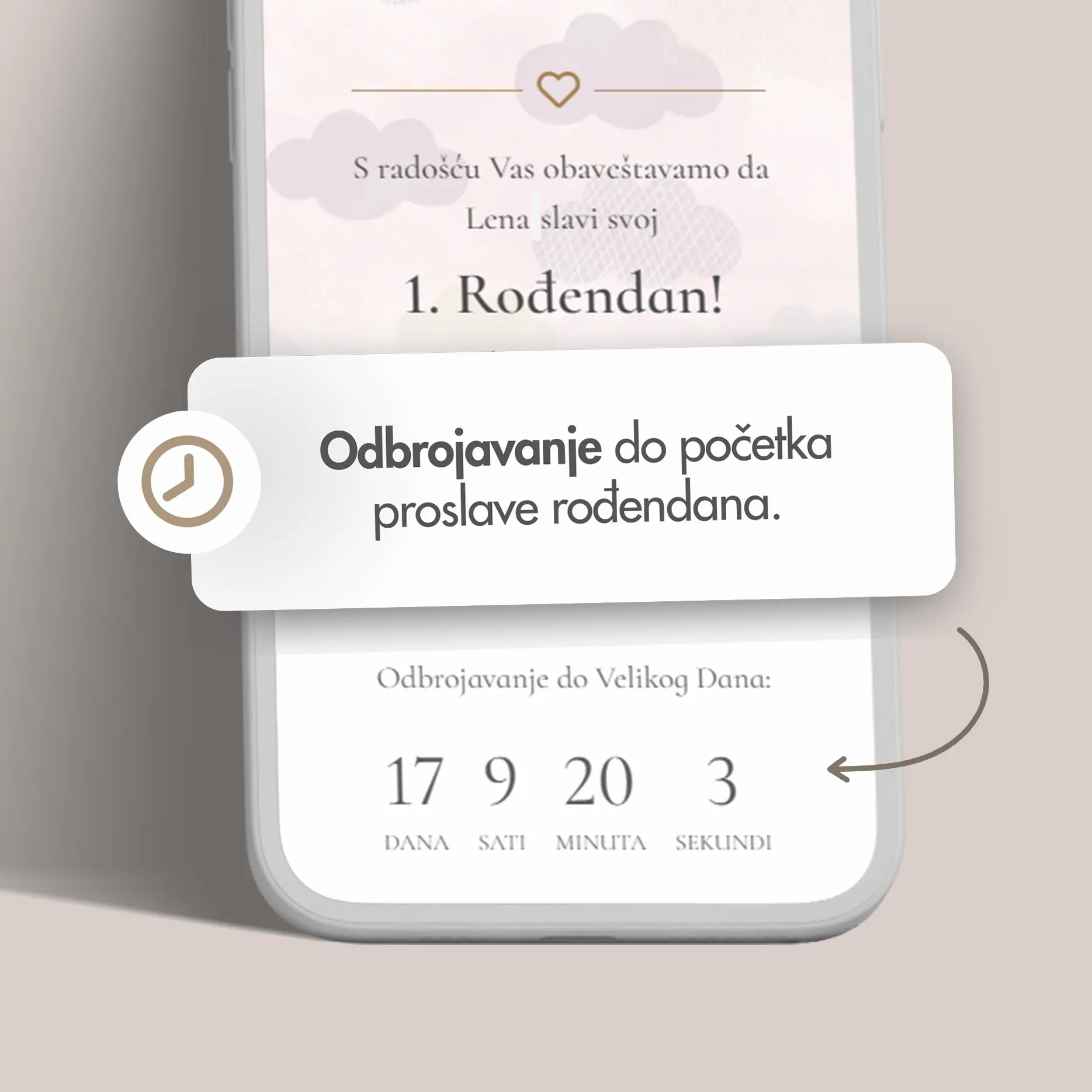 Elektronska Pozivnica za Prvi Rođendan Dvojčice