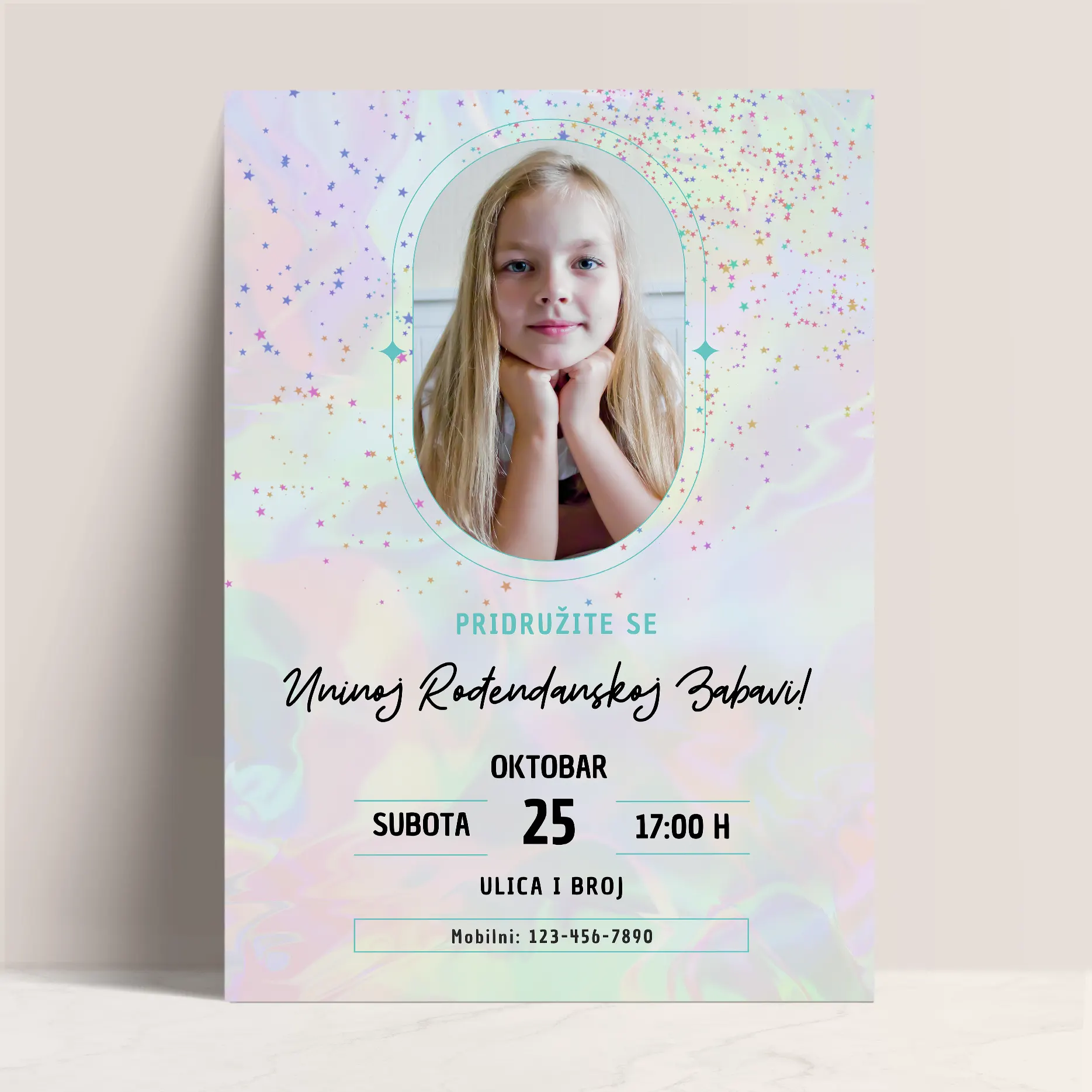 Šareni Svet: Šarena Pozivnica za Devojčice