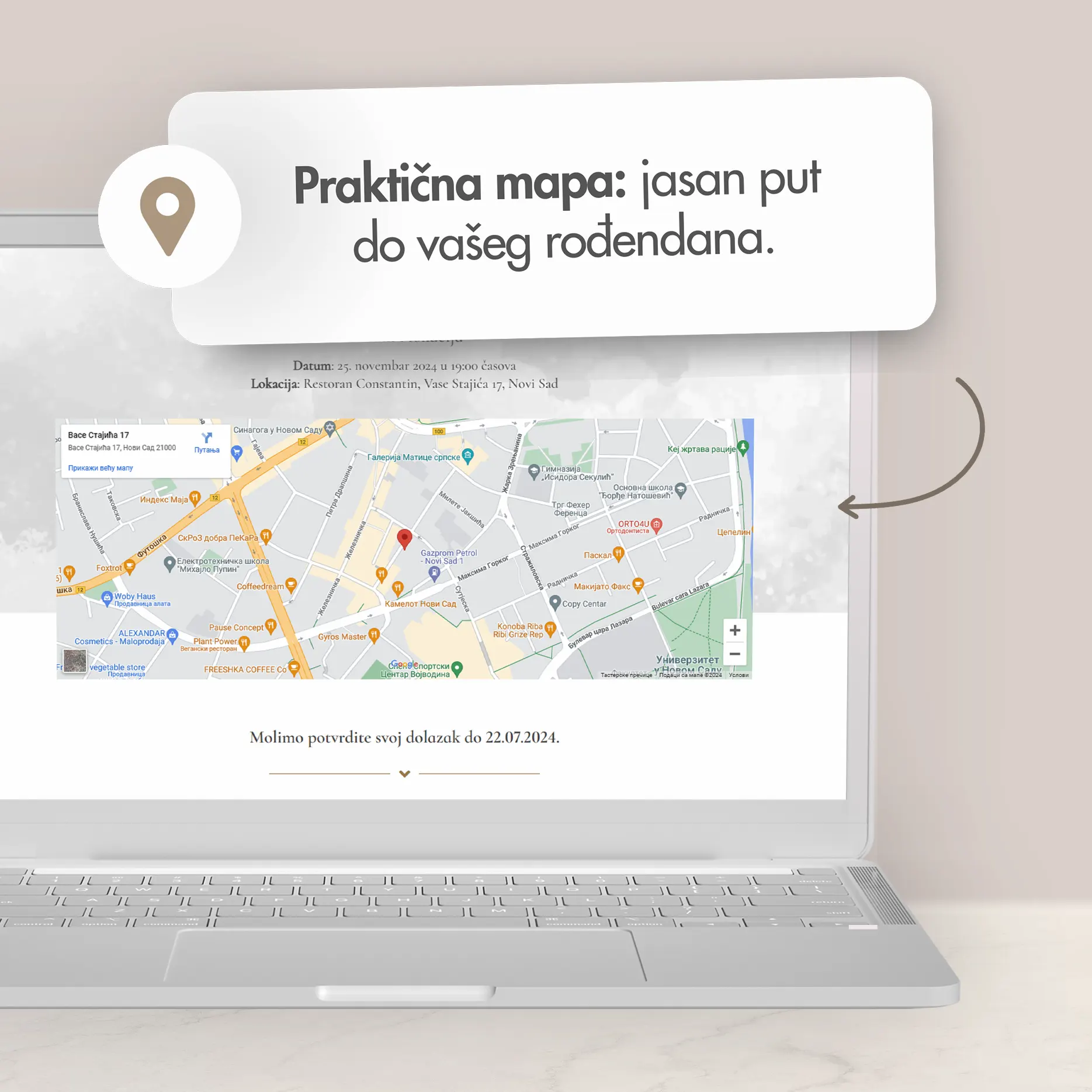 Jednostavna Muška Elektronska Pozivnica za 18. Rođendan