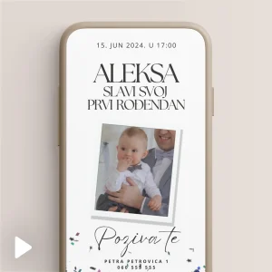 Digitalna Elegancija: Video Pozivnica za Dečiji Rođendan