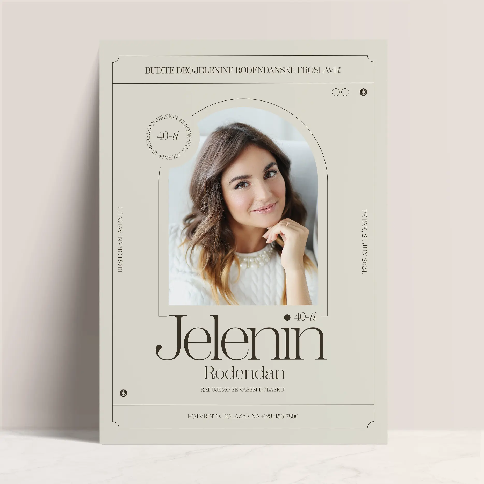 Lična Nota: Pozivnica za Odrasle sa Vašom Fotografijom